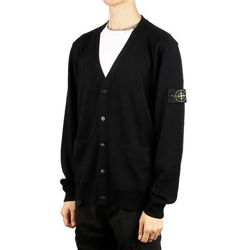 STONE ISLAND コンパス バッジ ウール カーディガン 8115511C4 V0029 105399753