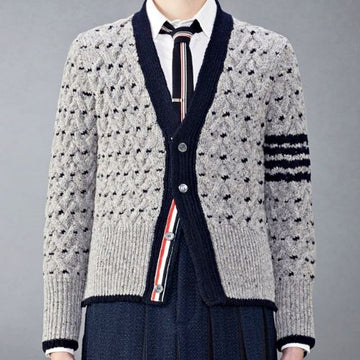 THOM BROWNE 24FW クラシック 4 バー ケーブル カーディガン MKC542A Y1506 055 114728197