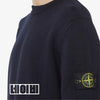 Stone Island Wappen Patch Signature Round Neck Knit Black Navy 100775544 [P]