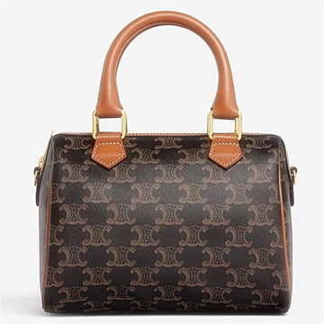 Celine Small Boston Triumph Canvas Calfskin 113772CAS04LU 100296312