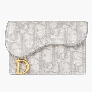 DIOR SADDLE フラップ カード財布 グレー S5611CT 72364965