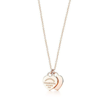 Tiffany & Co Return to Tiffany Double Heart Tag Pendant Rose Gold Mini 34790884 152528376