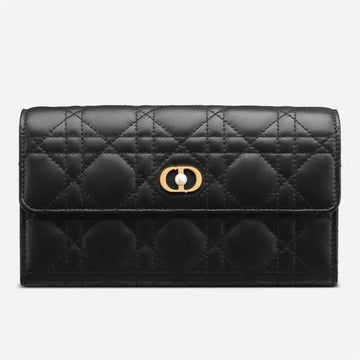 DIOR Klapp-Langzewallet Schwarz M900 81788762