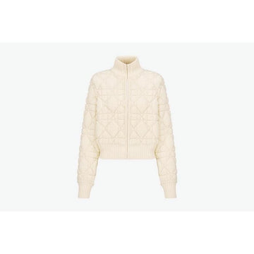 Dior White Technical Wool Cashmere Knit Cardigan 65042295