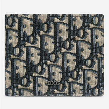 Dior Oblique Jacquard Men’s Bi-Fold Wallet H05E 2OBBH027YSE 65723135