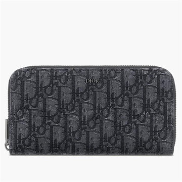 Dior Oblique Jacquard Long Wallet Black 2ESBC252YSE H03E 65723122