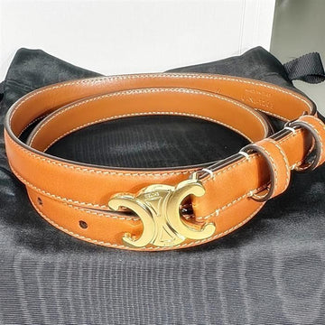 Celine Trim Trionf Belt Natural Calfskin Tan (13mm) 75481812