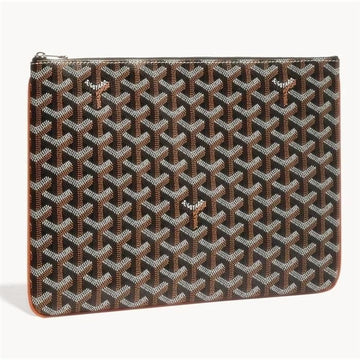 GOYARD Sena Clutch Bag MM Schwarz TAN 108013148