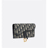Dior SADDLE Chain Long Wallet Blue S5614CT 72364967 [P]