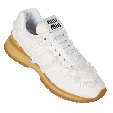 Miu Miu 5E279E CSL F0304 Cotton Denim Sneakers 100410849