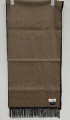 HERMES Cashmere Wendeschal Noir Étaupe 119951123 [P]