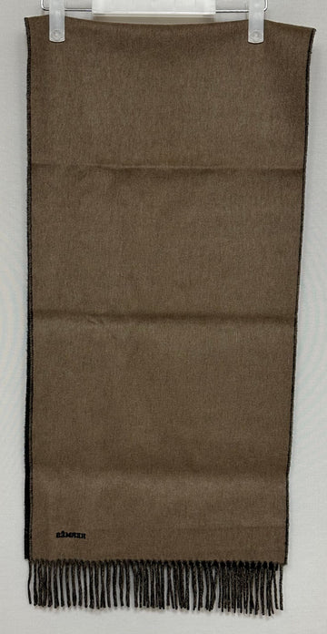 Hermes Lacto Verso Cashmere Reversible Scarf Noir E Taupe 119951123
