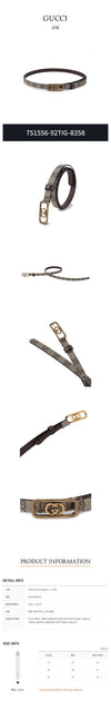Gucci Interlocking G Buckle Thin Belt 102264809 [P]