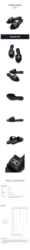 SALVATORE FERRAGAMO Damen Sandalen RHODES-BK NERO 730192 29763486 [P]
