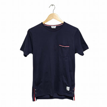 THOM BROWNE Pocket-T-Shirt mit dreifarbigen Streifen 1478 119981905