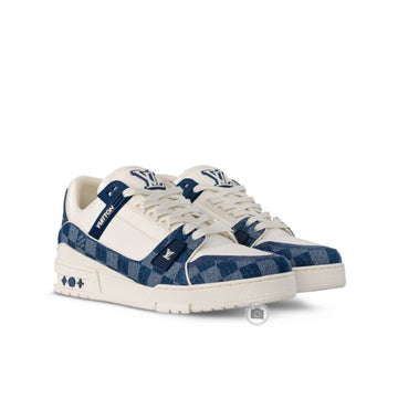 LOUIS VUITTON Sneaker für Männer LV Trainer Damier Blau 120008691