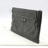 Balenciaga 273022 Gray Classic Motor Clip Medium Clutch 120077970 [P]