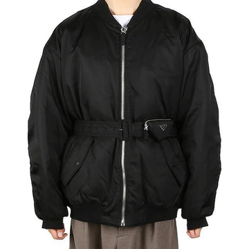 Prada Re-Nylon Belt Bomber Jacket 64291565