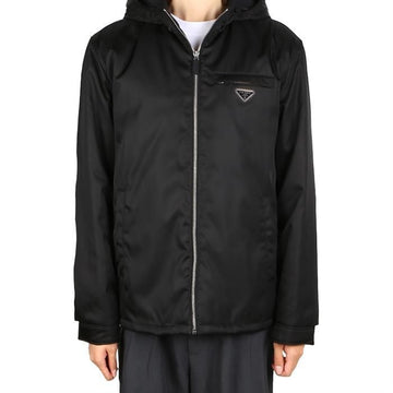 Prada Logo Nylon Hooded Jacket 67121592