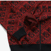 Needles OT224 B-Red Polyester Jacquard Track Jacket 144646612 [P]