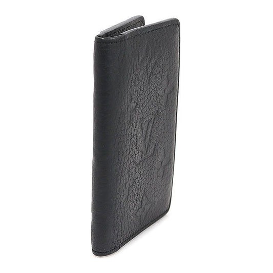 Louis Vuitton Black Monogram Taurillon Leather Pocket Organizer Card Holder M69044 120158080