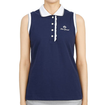 HORN GARMENT ゴルフウェア 女性 無地 タンクトップ HHW 2A AP53 ネイビー 36 31421426