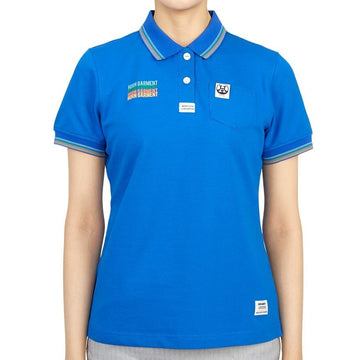 HORN GARMENT Women’s Short Sleeve Golf T-Shirt HCW 2A AP02 BLUE 31445862