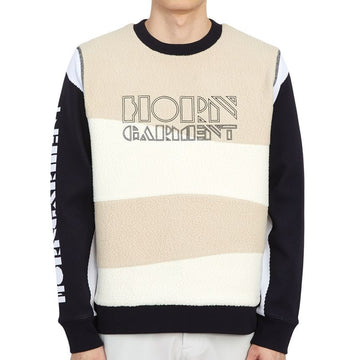 HORN GARMENT ゴルフウェア フリース メンズ トレーナー ロングスリーブ Tシャツ HCM 2C AB06 オフホワイト 42306545