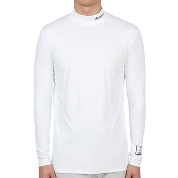 HORN GARMENT High Neck Men's Long Sleeve T-Shirt HCM 3A AU01 WHITE 47784068