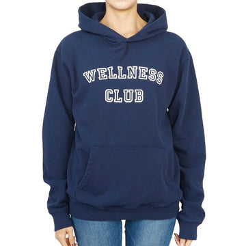 SPORTY & RICH Women’s Hooded Fleece Sweatshirt NAVY HO761NA 50807121