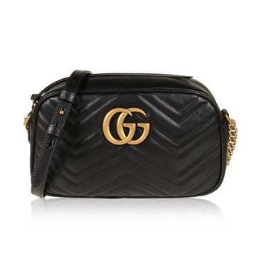 GUCCI マーモント マトラッセ ショルダーバッグ スモール stamp: 447632 DTD1T 1000 88914648