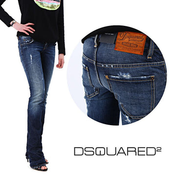 DSQUARED2 75LA0345 089 Deep Blue Bootcut JEAN Hose 120190001