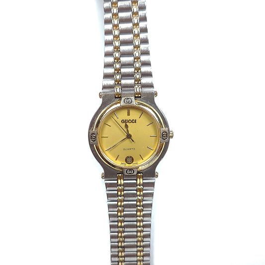 Gucci 9000 Interlocking Combo Watch Gold Plate 120193572