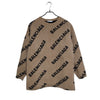 Balenciaga Intarsia Multi-Logo Oversized Knit 1513 120196940 [P]