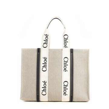 CHLOE ウィメンズ ウディ ラージ トートバッグ 24FW (C22AS382 I26 91J) 120239771