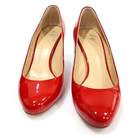 GIUSEPPE ZANOTTI E86094 Roter Lackleder VIV 70 Pumps Damen Schuhe 36,5 120244298
