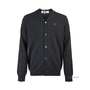 COMME DES GARCONS ハートパッチカーディガン GREY FW24 051 2 120248852