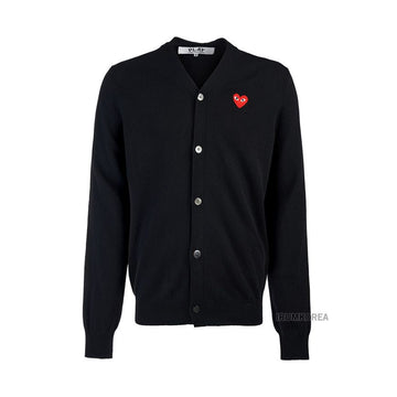 Comme Des Garcons N008 051 1 Cardigan with Heart Patch 120248884