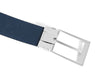 Montblanc Rectangular Black/Blue Glossy Reversible Belt 118438 144656768 [P]