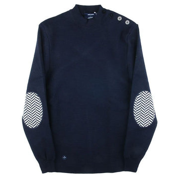 Saint James Chevron Wool Sweater Navy 0590 66902123
