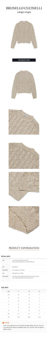 Brunello Cucinelli Women's Cable Easy Knit MEA358600P-CBU80 57368456 [P]