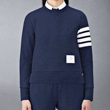 THOM BROWNE 4-Streifen RWB Tab Loopback Sweatshirt 114728192