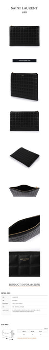 SAINT LAURENT Matelassé Karo Clutch 67046895 [P]
