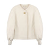 Chloe Balloon Sleeve Short Wool Coat 78067974 [P]