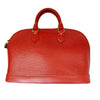 Louis Vuitton Red Épi Leather Alma Tote Bag M52147 120534383 [P]