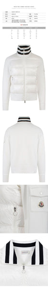 Moncler Logo Patch Mix Padded Jacket White 8G000 01 899V9 033 120538996 [P]