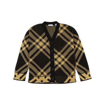 BURBERRY Kind Karo Strickjacke (Erwachsenentauglich) 8089169 A2220 120539300