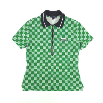 Louis Vuitton Women's LV Damier Short Sleeve Zip Polo T-shirt 1571 120551184