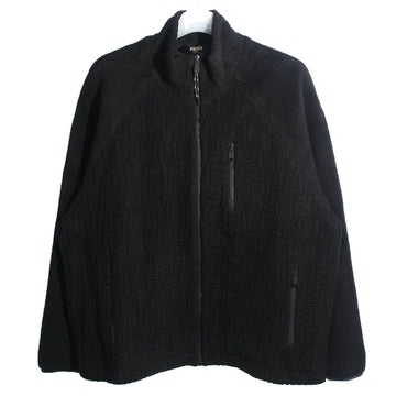 FENDI FF Logo Allover Fleece Zip-Up Schwarz F0GME ARYN FAF728 120611908