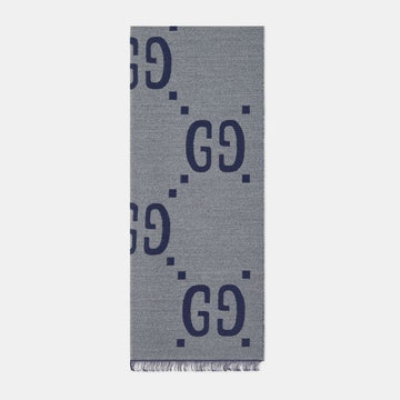 GUCCI Jacquard-Wolle-Seiden-Schal 495592 4G350 4063 120622339